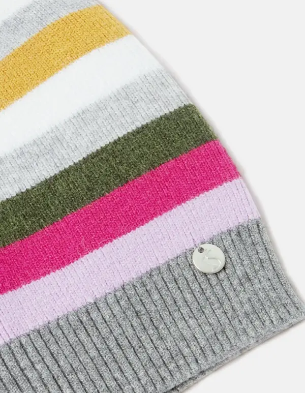 JOULES ZELDA HAT GREY STRIPE | Torne Valley