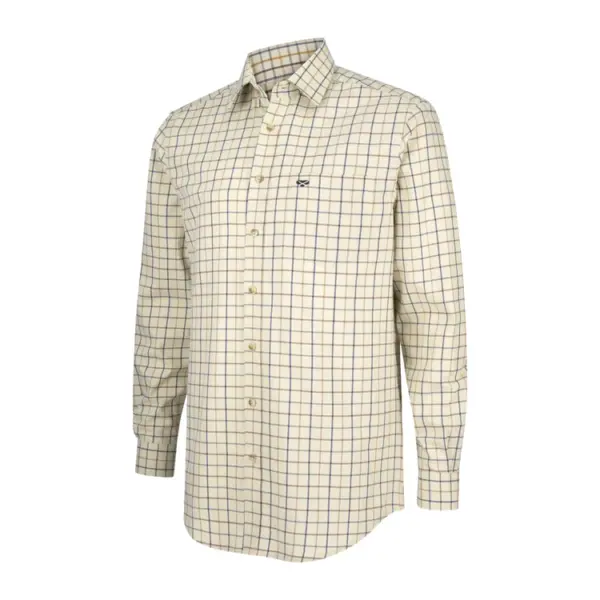 SHIRT TATTERSALL SHIRT BROWN | Torne Valley