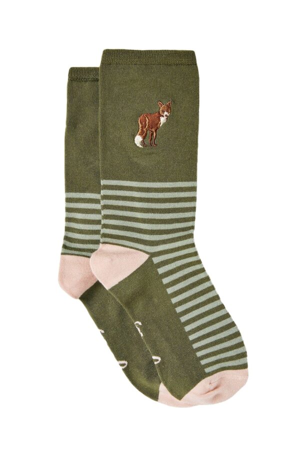 JOULES SOCKS GREEN FOX | Torne Valley