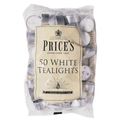 PRICES WHITE TEALIGHTS PK50 | Torne Valley
