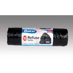BACO BIN LINER DRAWSTRING 90L PK10