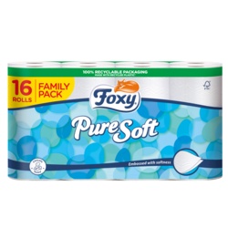 Foxy Pure Soft Toilet Roll 16 Pack | Torne Valley