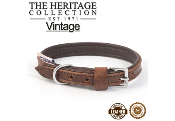 VINTAGE LEATHER PADDED COLLAR | Torne Valley