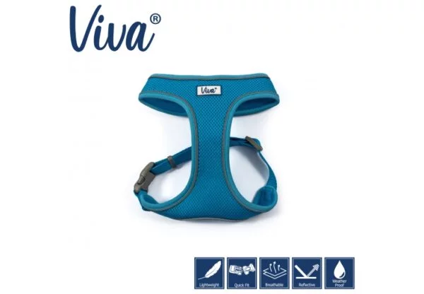 VIVA COMFORT DOG HARNESS BLUE XS 28-40CM