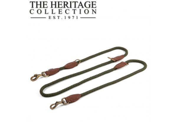 HERITAGE ROPE MULTIWAY TRAINING LEAD GREEN 2MX12MM | Torne Valley