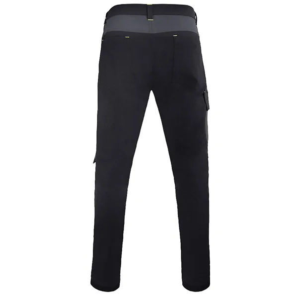 Beeswift Flex Workwear Two-tone Trousers Black/Grey