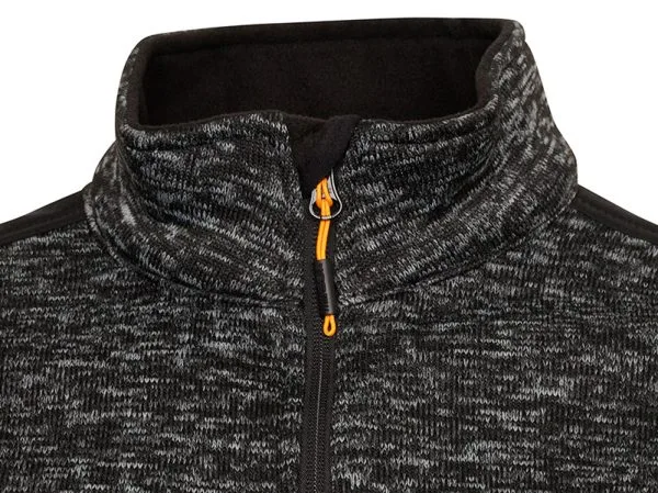 JCB Trade Essington II Full Zip Grey Knitted Jumper - Image 3