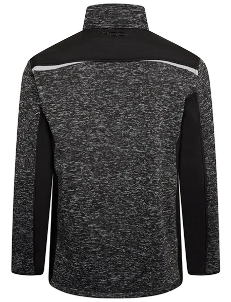 JCB Trade Essington II Full Zip Grey Knitted Jumper - Image 7