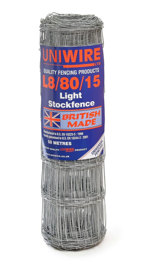Stock Fencing Lightweight Mild Steel L8/80/15