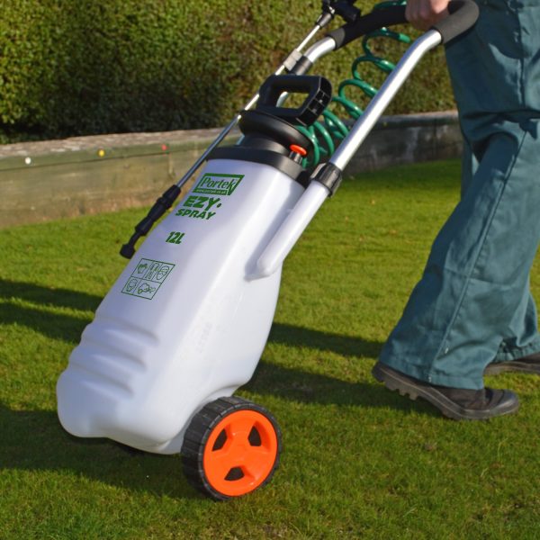 Portek EZY Spray 12L Wheeled Pressure Sprayer