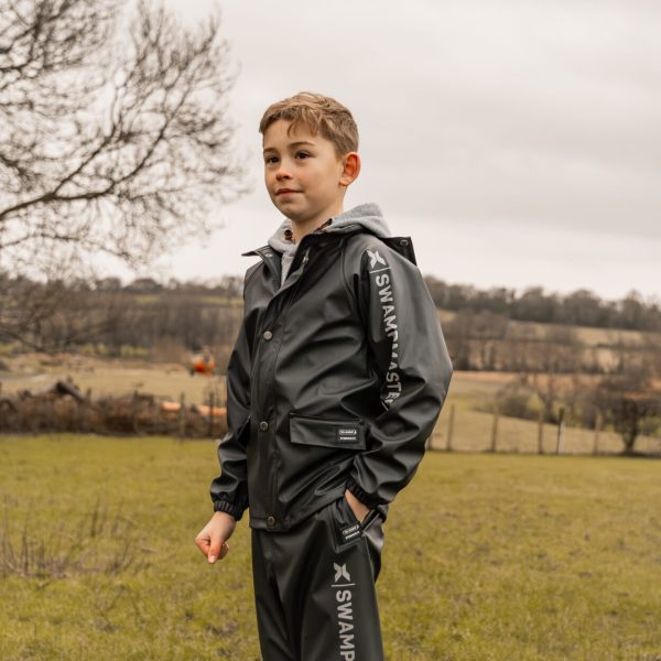 Swampmaster No-Sweat Junior Waterproof Jacket Navy