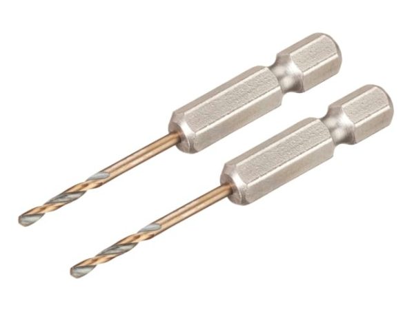 DeWalt BLACK&GOLD Hex HSS-G Drill Bits 2.0mm Pack of 2