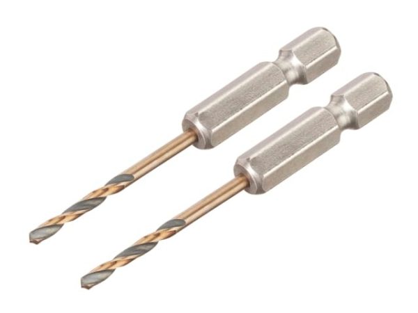 DeWalt BLACK&GOLD Hex HSS-G Drill Bits 2.5mm Pack of 2