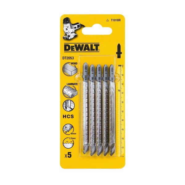 DeWalt HCS Wood Jigsaw Blades T101BR Pack of 5