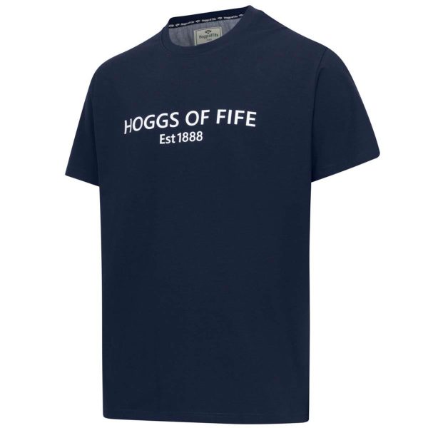 Hoggs of Fife Printed T-Shirt - Navy