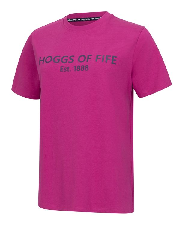 Hoggs of Fife Stella Printed T-Shirt Berry