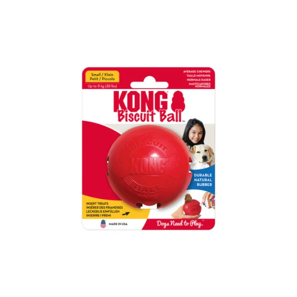 KONG Large Biscuit Ball Red