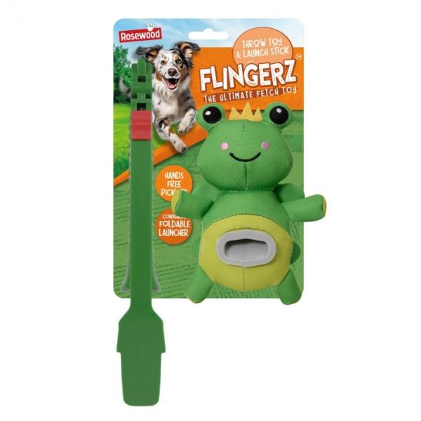 Rosewood Flingerz Frog Throw Toy