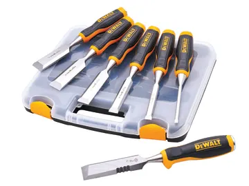 DeWalt 6 Piece Chisel Set with Chisel Knife