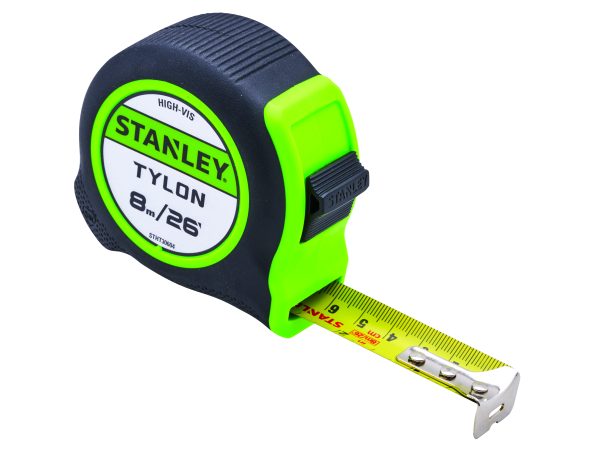 Stanley Hi-Viz Tylon Tape 8m (26ft)