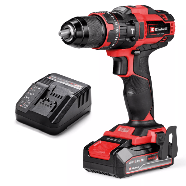 Einhell 18V Combi Drill With a 2.5Ah Li-ion Battery & Charger