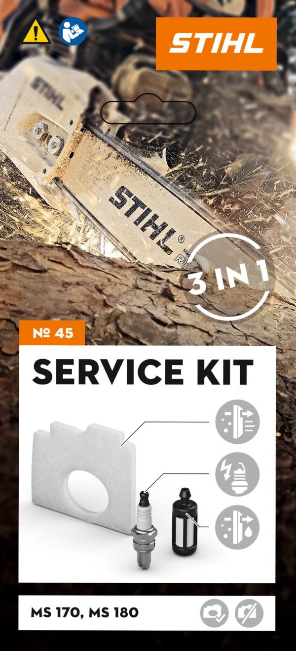 STIHL Service Kit 45: For MS 170 and MS 180 (2-MIX)