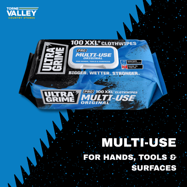 UltraGrime Pro: Multiuse XXL Clothwipes 100pk