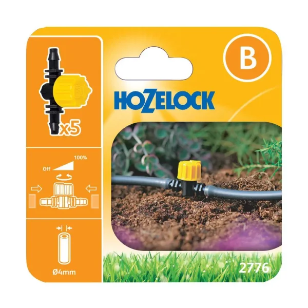 Hozelock Flow Control Valves 4mm PK5