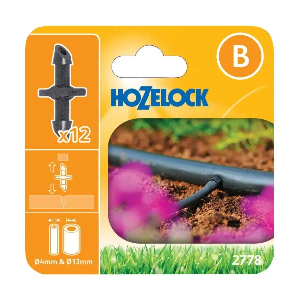 Hozelock Straight Connectors 4mm PK12