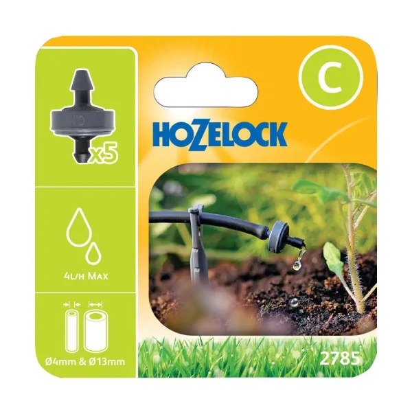 Hozelock 4 LPH End of line pressure compensating dripper PK5