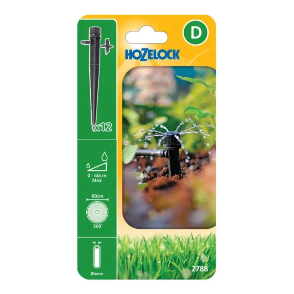 Hozelock End-of-line Adjustable Sprinkler Spikes PK12