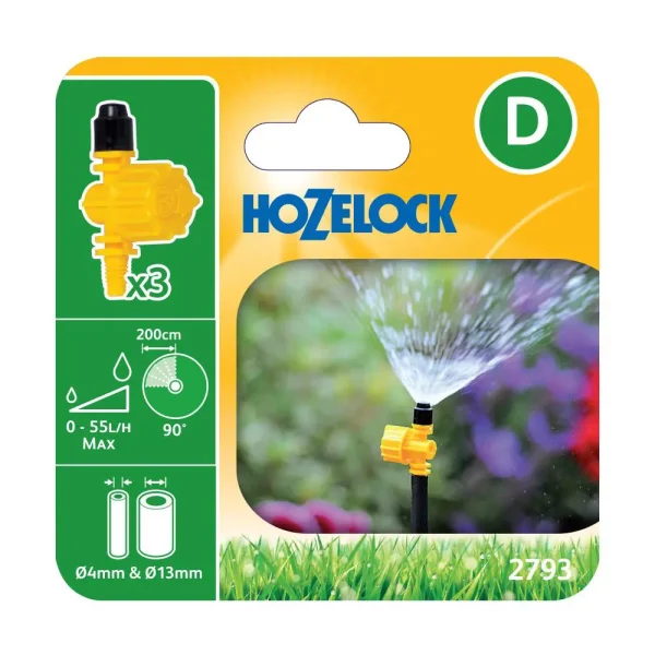 Hozelock 90º Adjustable Vari-Jets 3PK