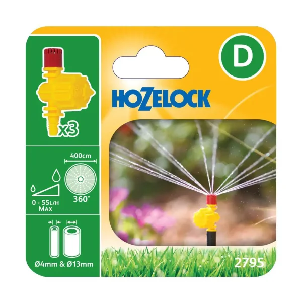 Hozelock 360º Adjustable Vari-Jets PK3