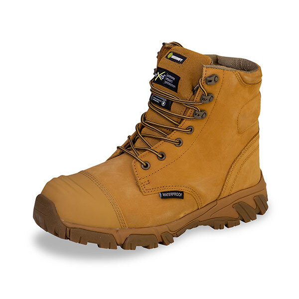 BEESWIFT CLICK Waterproof Side Zip Safety Boot Tan