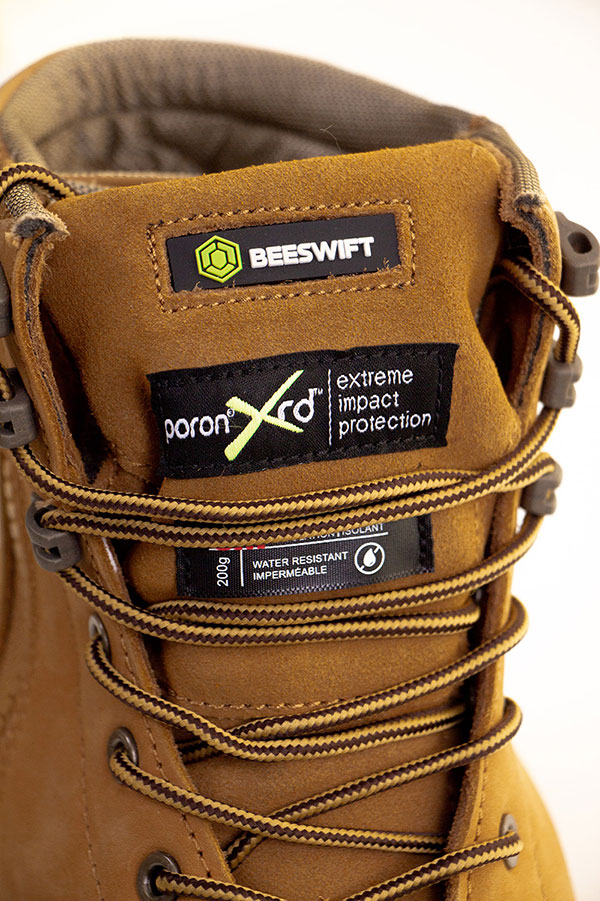 BEESWIFT CLICK Waterproof Side Zip Safety Boot Tan